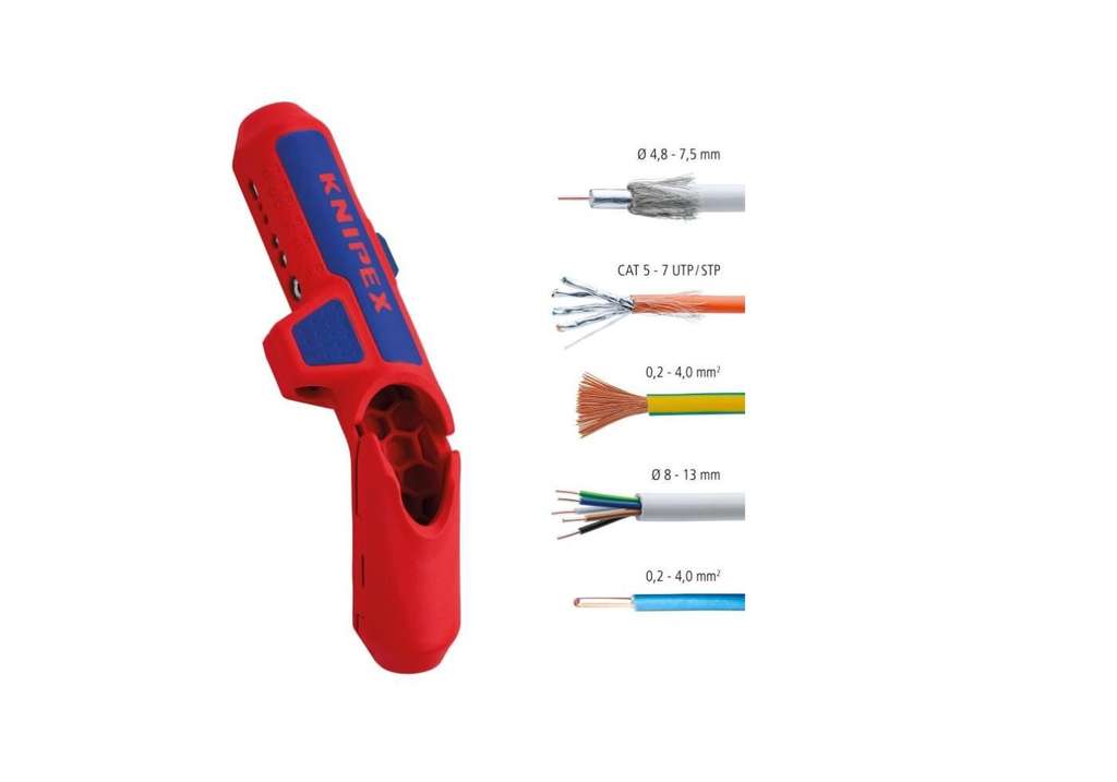 Odizolovací nůž Knipex 16 95 01 SB ErgoStrip univerzální