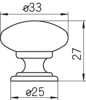 Knopka 1533-33 PB12 kov SIRO 12675
