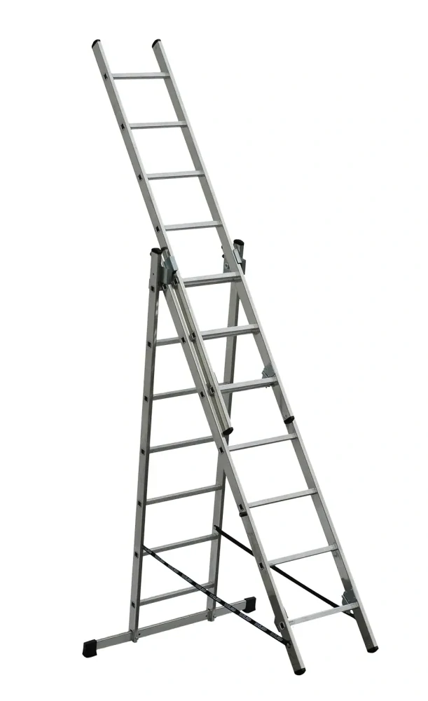 Žebřík trojdílny Al 3x7 (1907 / 2768 / 3992 mm) nosnost 150kg ELKOP VHR_3x7