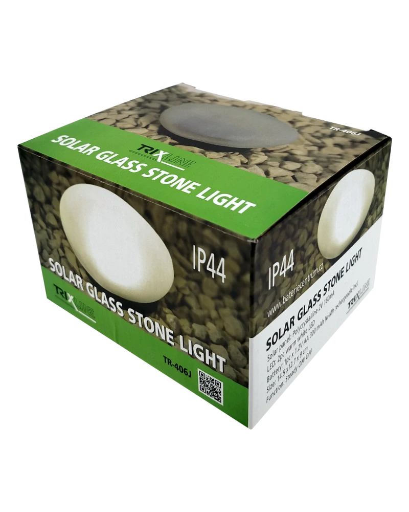 Zahradní světlo solární LED imitace kámen TR-406J