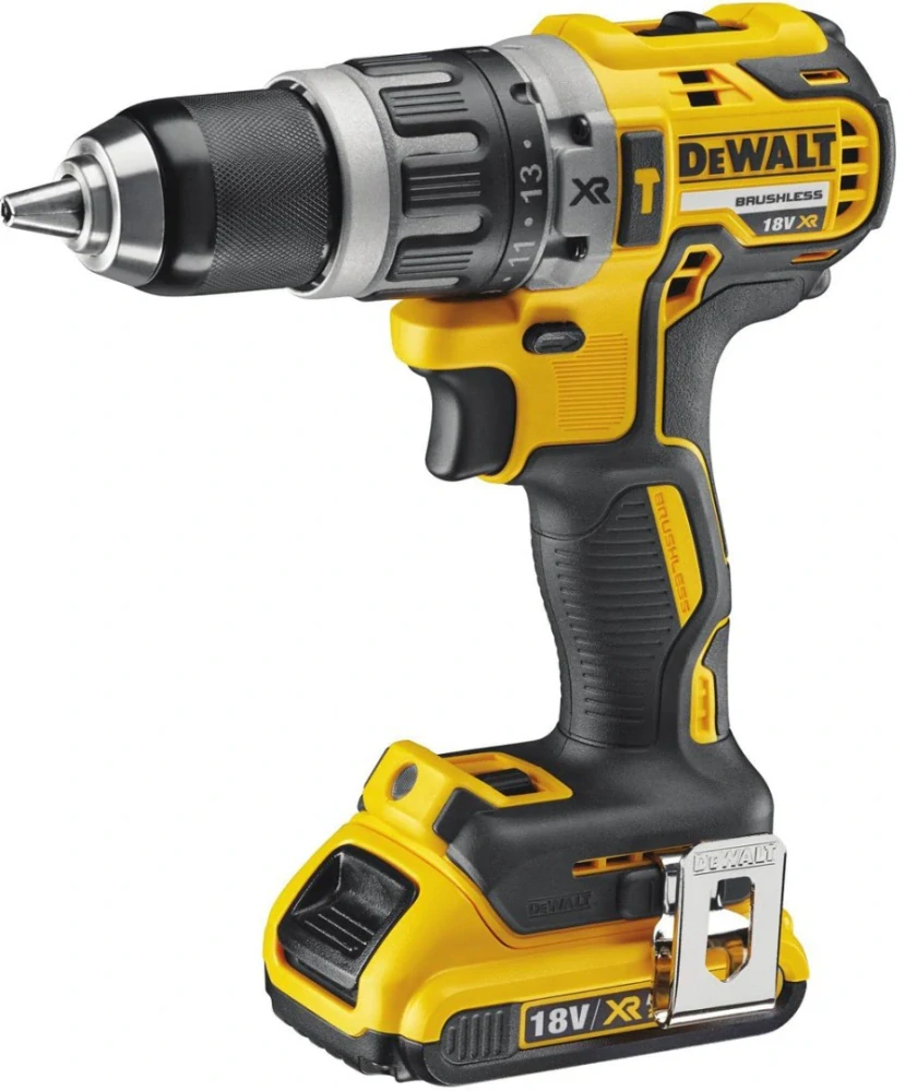 DeWALT DCD796D2-QW 18 V XR Li-Ion 2x2 Ah QR s bezuhlíkovým motorem a příklepem