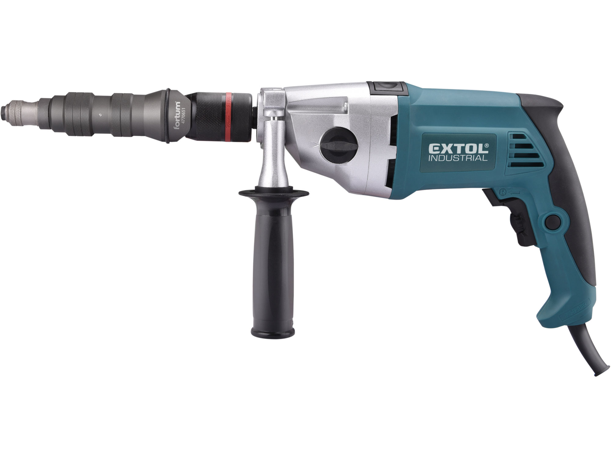 Nástavec nýtovací na vrtačku pro trhací nýty 2,4-4,8mm CrMoV FORTUM 4770651