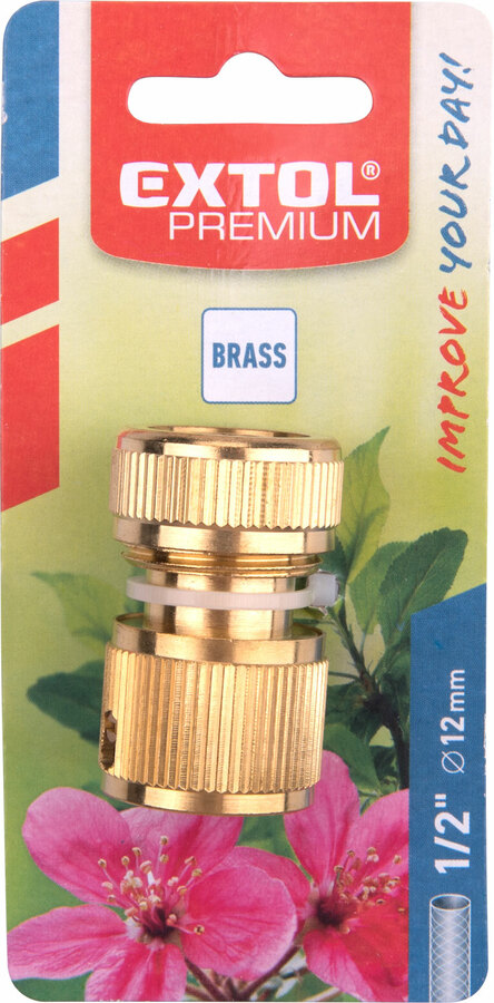 Rychlospojka na hadici 1/2" mosaz EXTOL PREMIUM 8876001