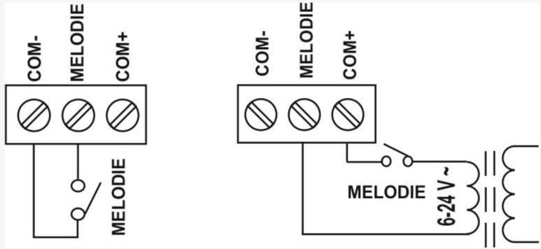 Zvonek ZV2-MELODY drátový 230V ELEKTROBOCK