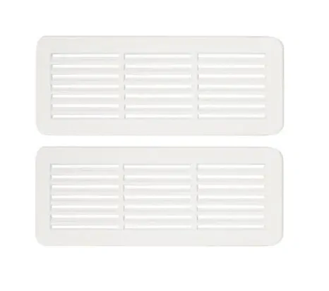 HACO Mřížka 150x60mm větrací 2ks bílá 0235