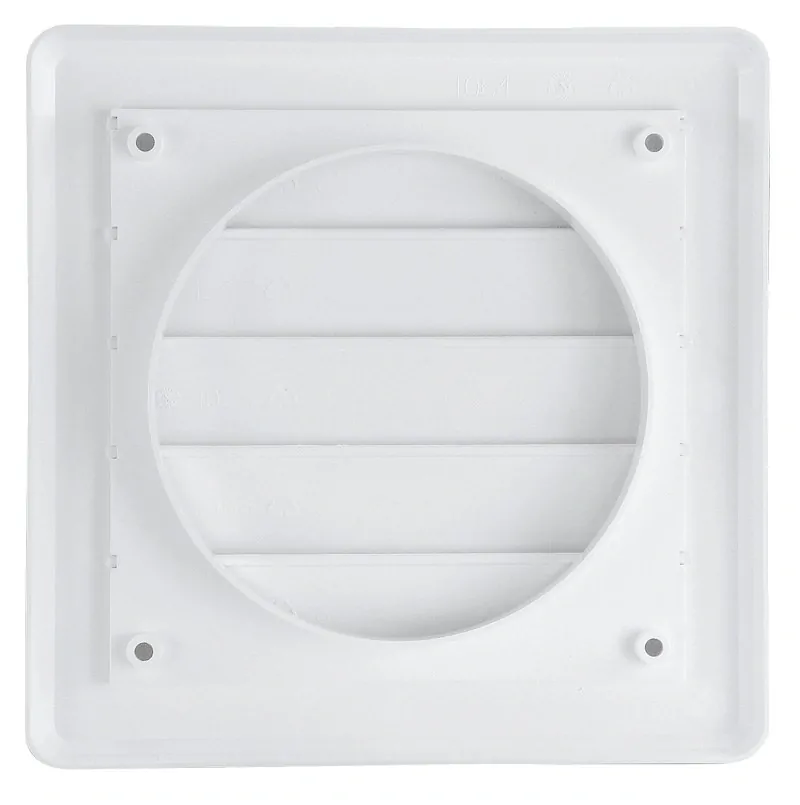 HACO Mřížka 150x150mm G/100 větrací gravitační bílá 0215