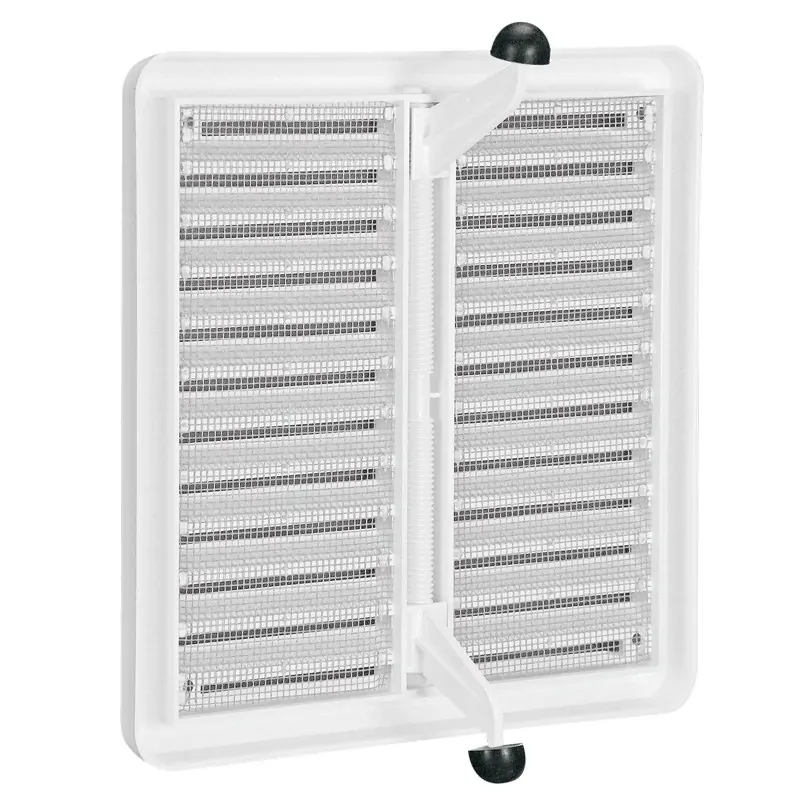 HACO Mřížka 150x150mm větrací se síťovinou krytka plastová bílá 0311