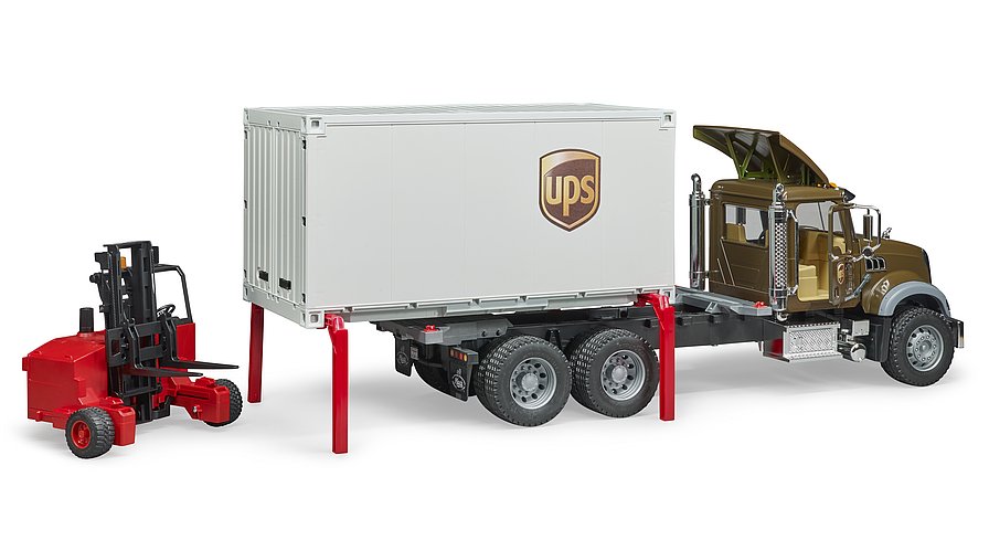BRUDER 2828 Nákladní auto MACK Granite UPS Logistik BR 2828