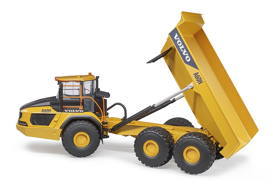 BRUDER 2455 Volvo Dumper A60H – kloubový dampr pro přepravu sypkého materiálu