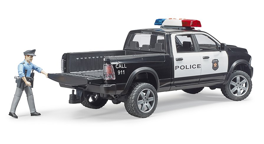 BRUDER 2505 Terénní auto RAM 2500 Policie s figurkou