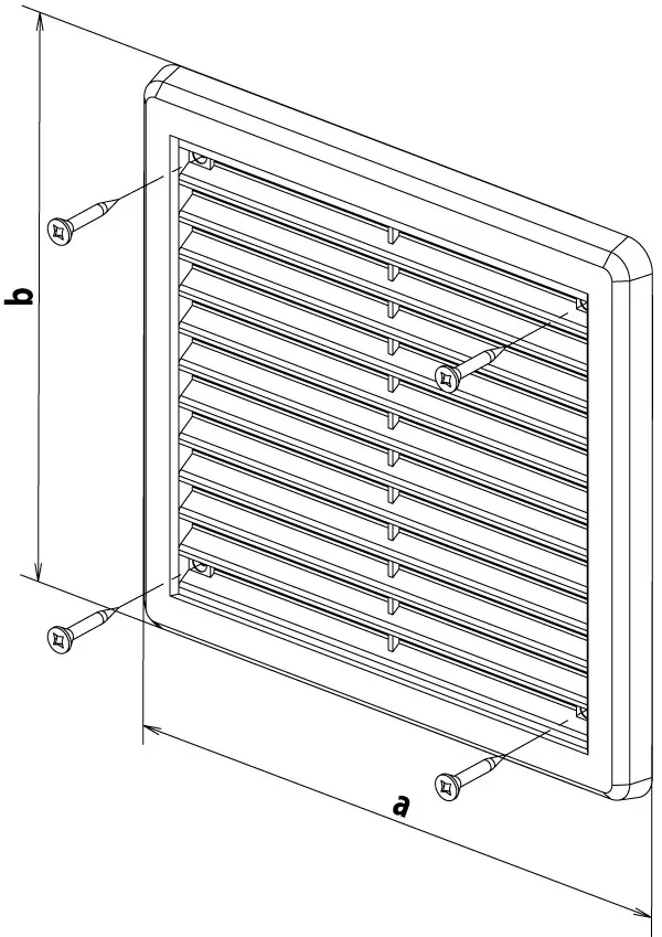 HACO Mřížka 150x150mm větrací se síťovinou krytka bílá 0313
