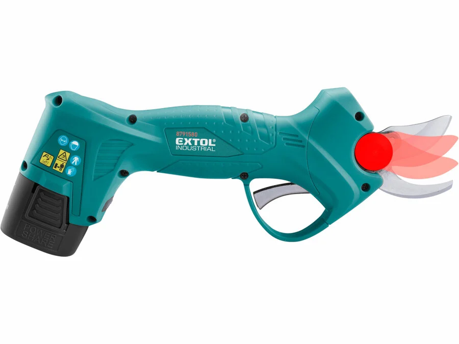 Nůžky zahradní aku, 16V Li-ion, 2x2000mAh EXTOL INDUSTRIAL 8791580