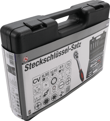 Gola sada 1/4"+1/2" Kraftmann 95 dílů (4÷32 mm) BGS 2296