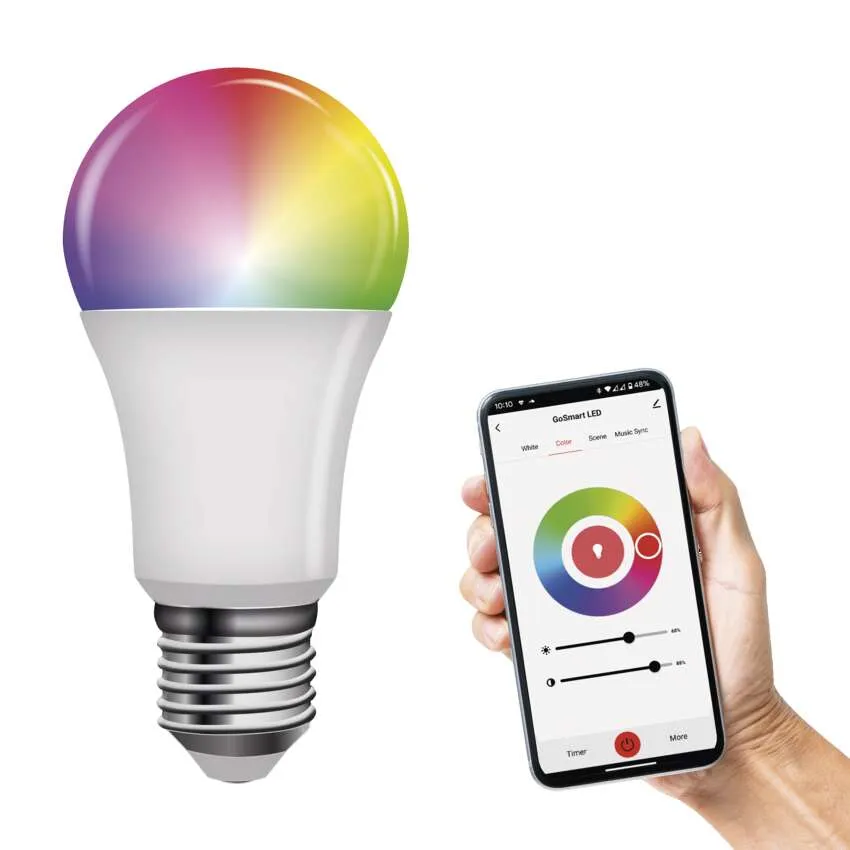 EMOS Chytrá LED žárovka GoSmart A65 E27 / 11 W (75 W) 1 050 lm RGB stmívatelná Wi-Fi