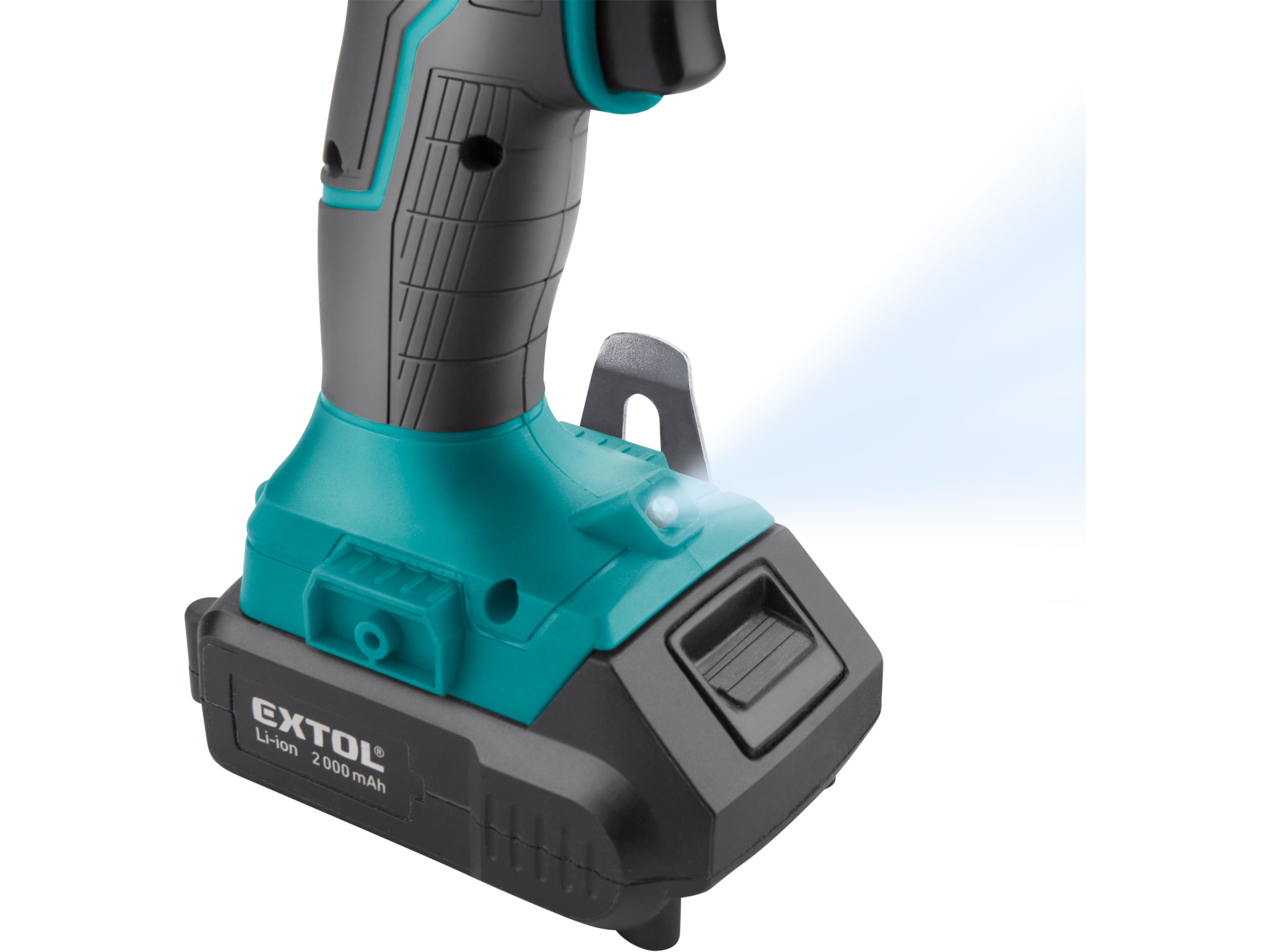 Vrtací šroubovák aku s příklepem SHARE20V BRUSHLESS 20V Li-ion 2000mAh EXTOL INDUSTRIAL 8791802