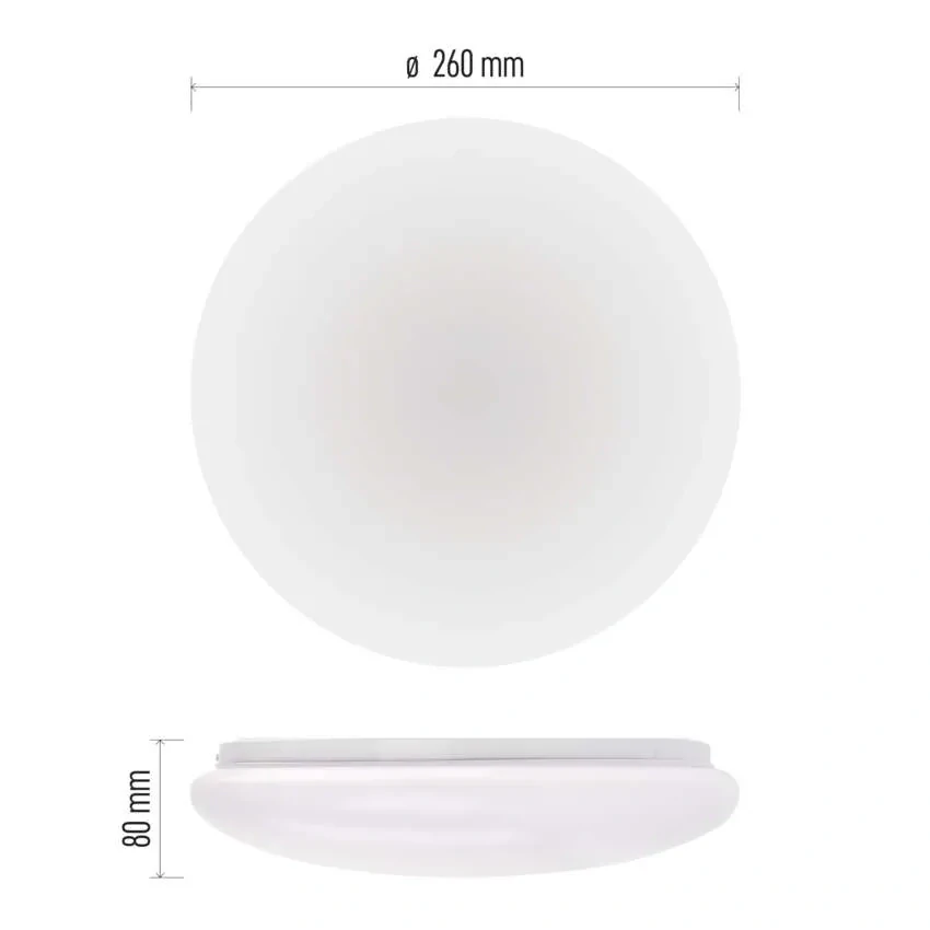 LED přisazené svítidlo FIONI kruhové bílé 12W neutrální bílá IP44 EMOS 1539085123