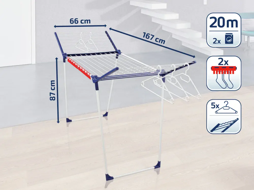 Leifheit 81520 Sušák na prádlo PEGASUS 200 Solid