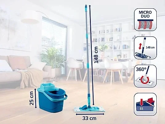 Leifheit 55515 Set PowerClean M 33cm + náhrada Micro Duo ZDARMA
