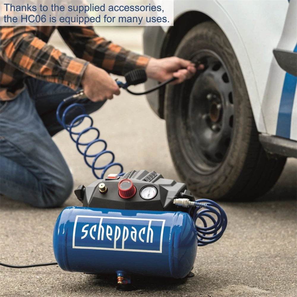 SCHEPPACH HC 06 bezolejový kompresor 6l 590613901