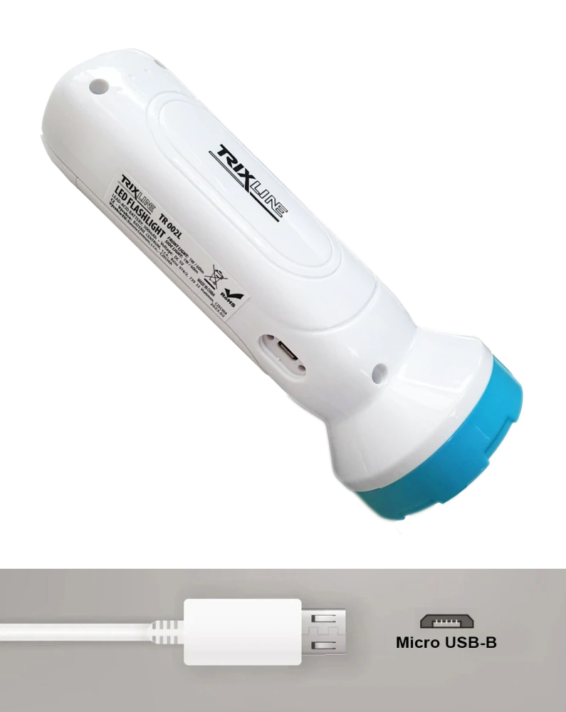 TR 002L 1W LED svítilna na USB nabíjení Trixline