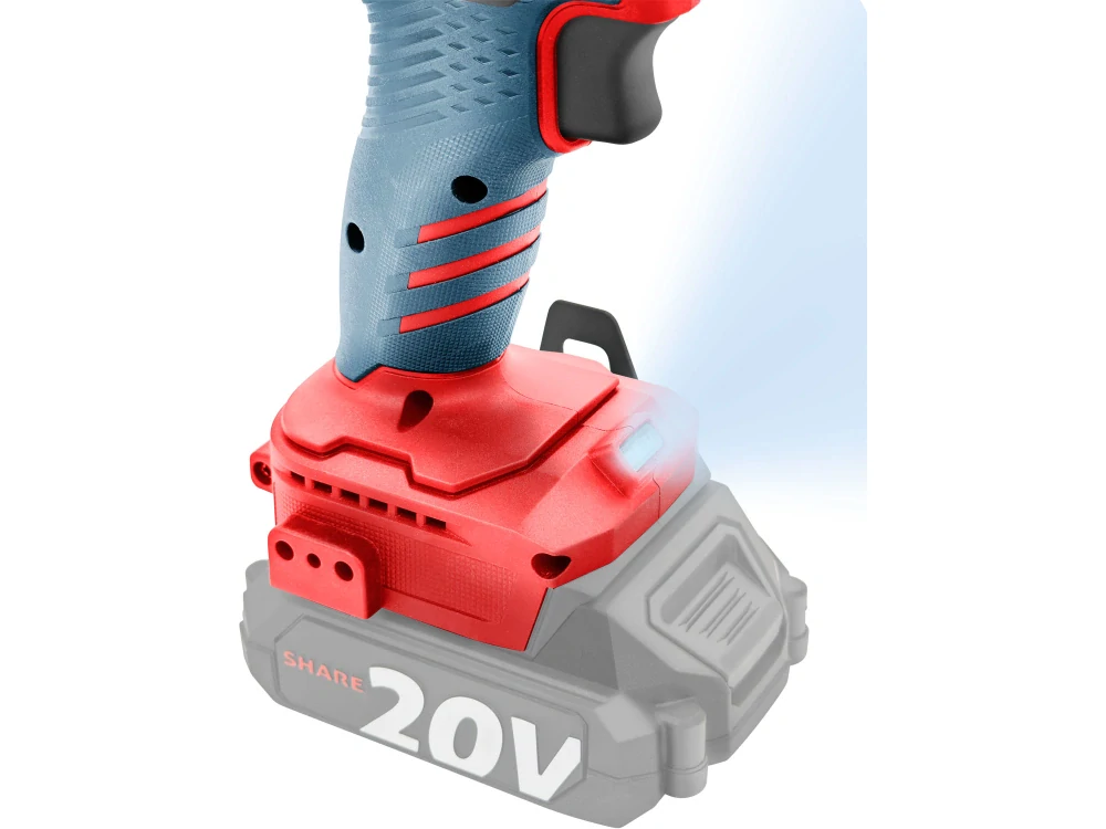 Vrtací šroubovák aku s příklepem SHARE20V brushless EXTOL PREMIUM 8891807
