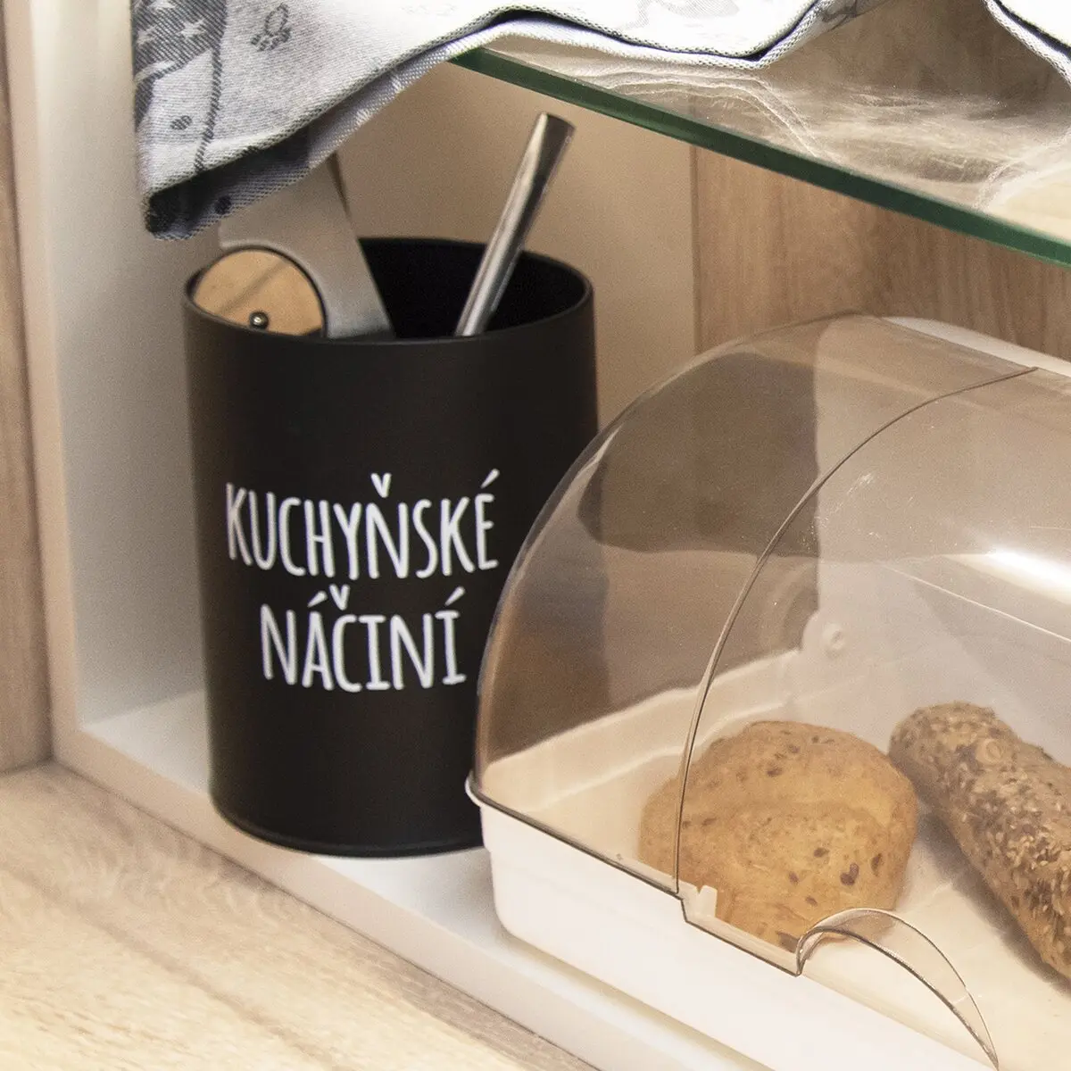 Stojan plech Kuchyňské náčiní BLACK