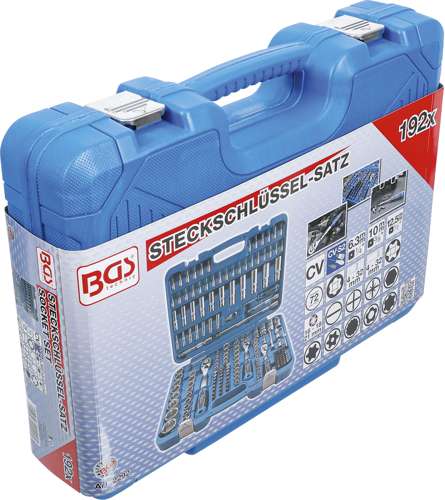 Gola sada 1/4"+3/8"+1/2", 4,0 - 32,0 mm, 192 dílů BGS technic 2292