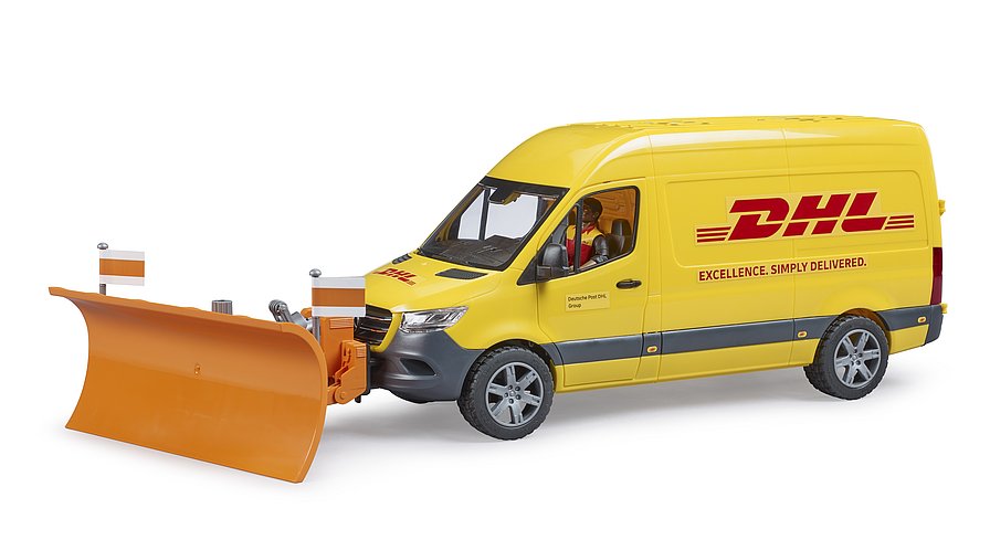 BRUDER 2671 Mercedes-Benz Sprinter DHL s řidičem a příslušenstvím