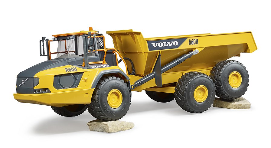 BRUDER 2455 Volvo Dumper A60H – kloubový dampr pro přepravu sypkého materiálu
