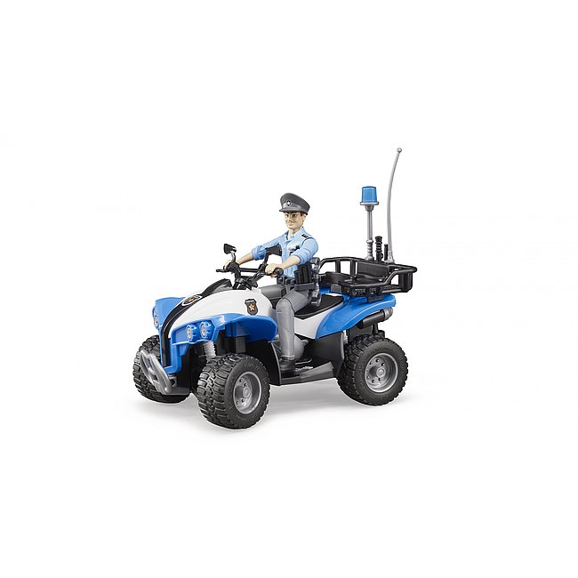 BRUDER 63010 Modrá ČTYŘKOLKA POLICIE BR 63010