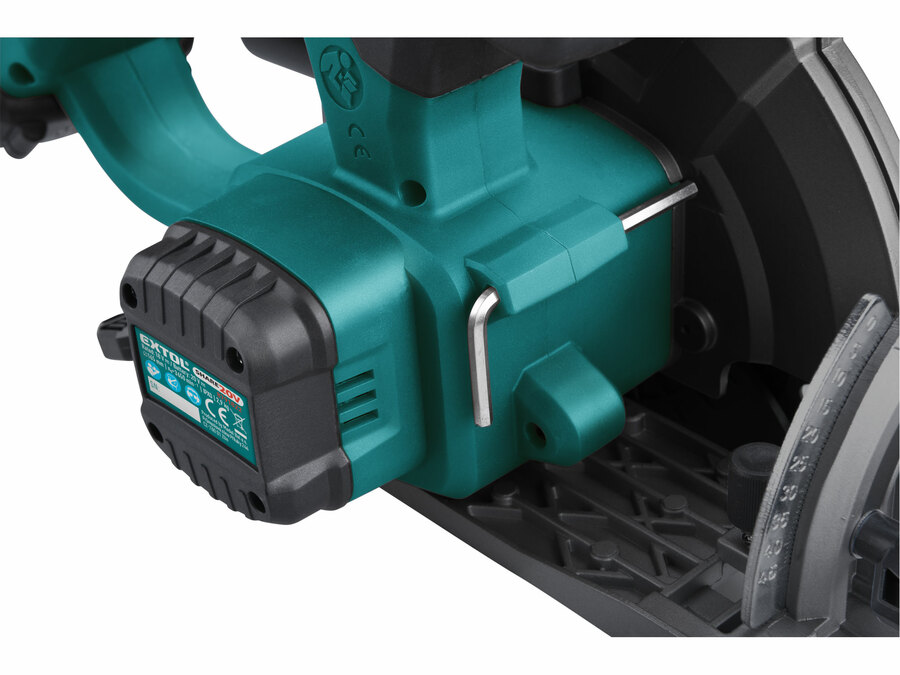 Pila kotoučová aku SHARE20V 165mm BRUSHLESS 20V Li-ion 2000mAh EXTOL INDUSTRIAL 8791822