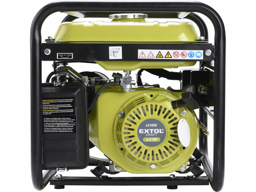 Elektrocentrála 6,5HP/2,8kW benzín EXTOL CRAFT 421000