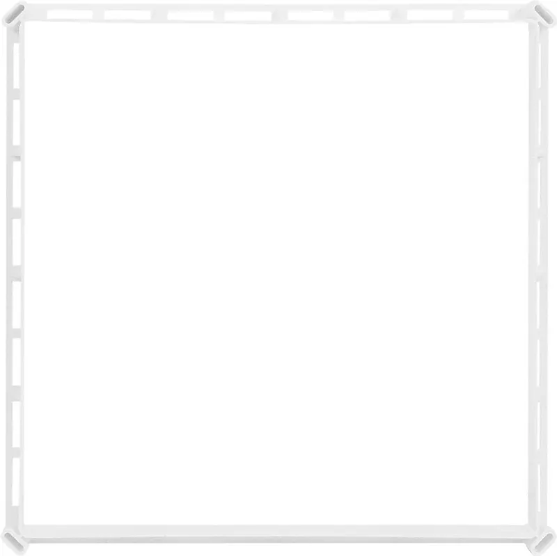 HACO Mřížka 300x300mm větrací s rámečkem a síťovinou bílá 0217