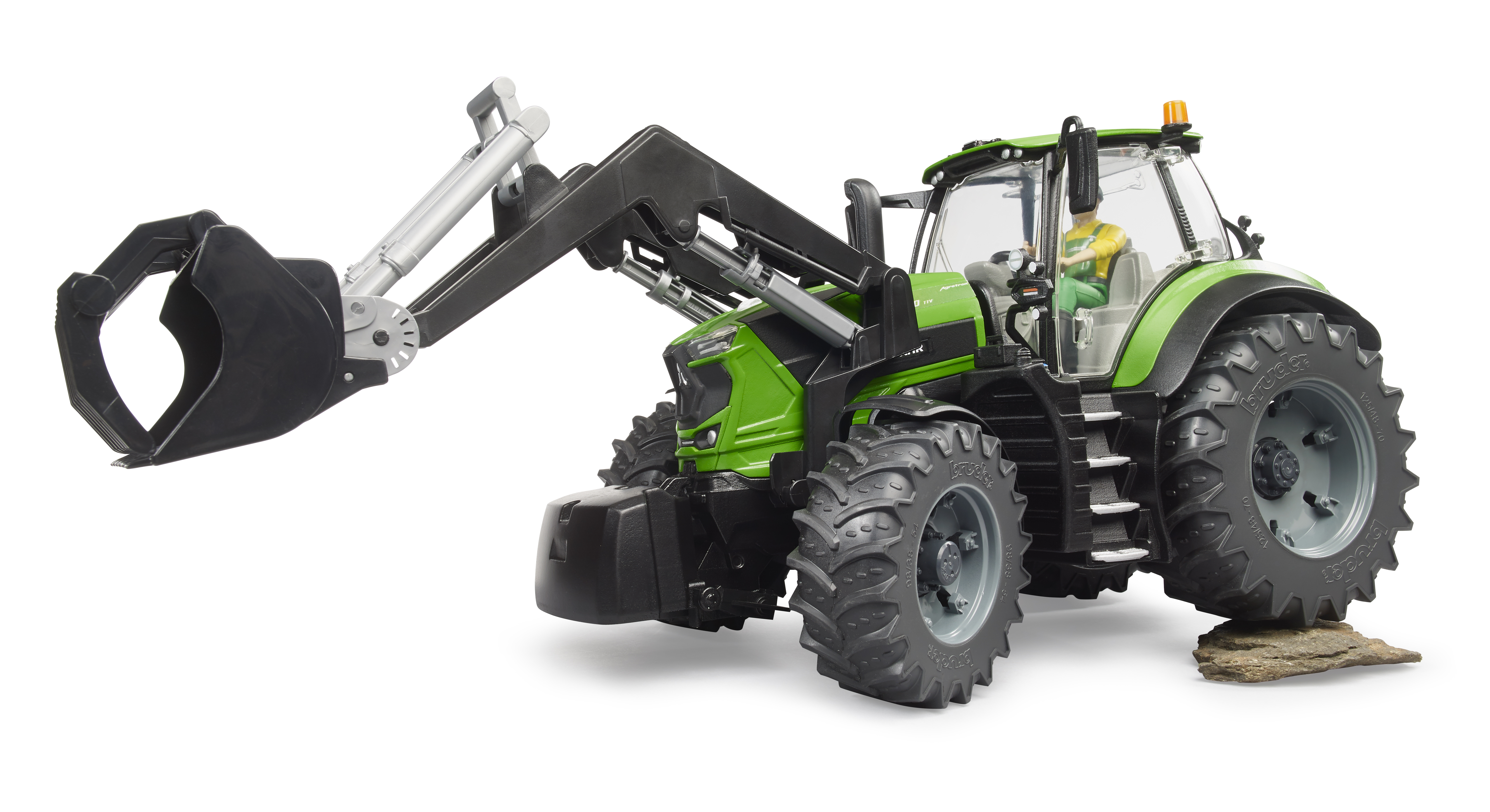 BRUDER 3161 Traktor Deutz-Fahr 8280 TTV s čelním nakladačem