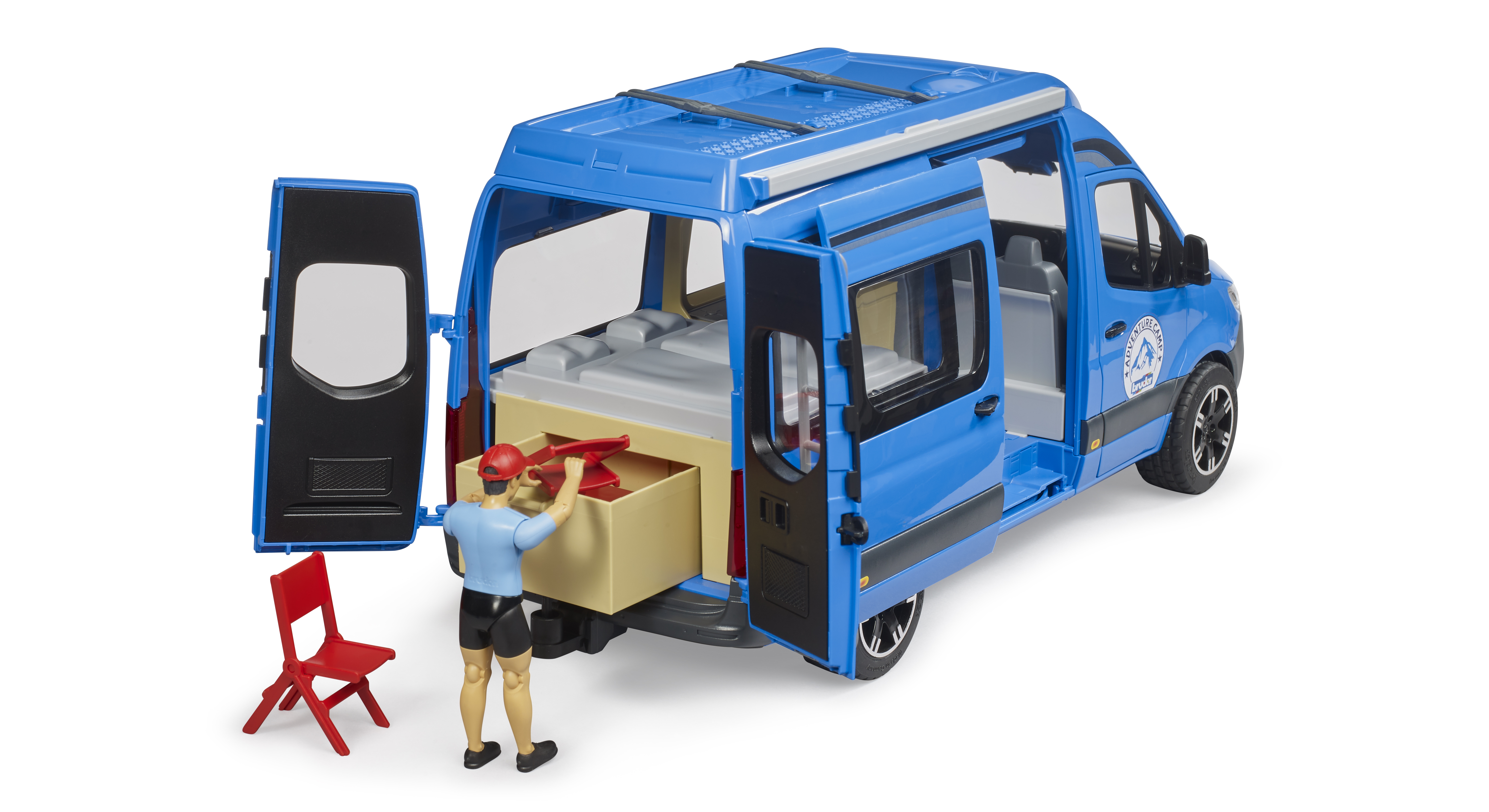 BRUDER 2684 MB Sprinter Camper s řidičem a příslušenství BR 2684