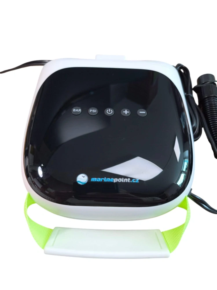 Stermay HT737 Elektrická vzduchová pumpa k člunům a paddlebordům 12V s LCD displejem, 20 PSI