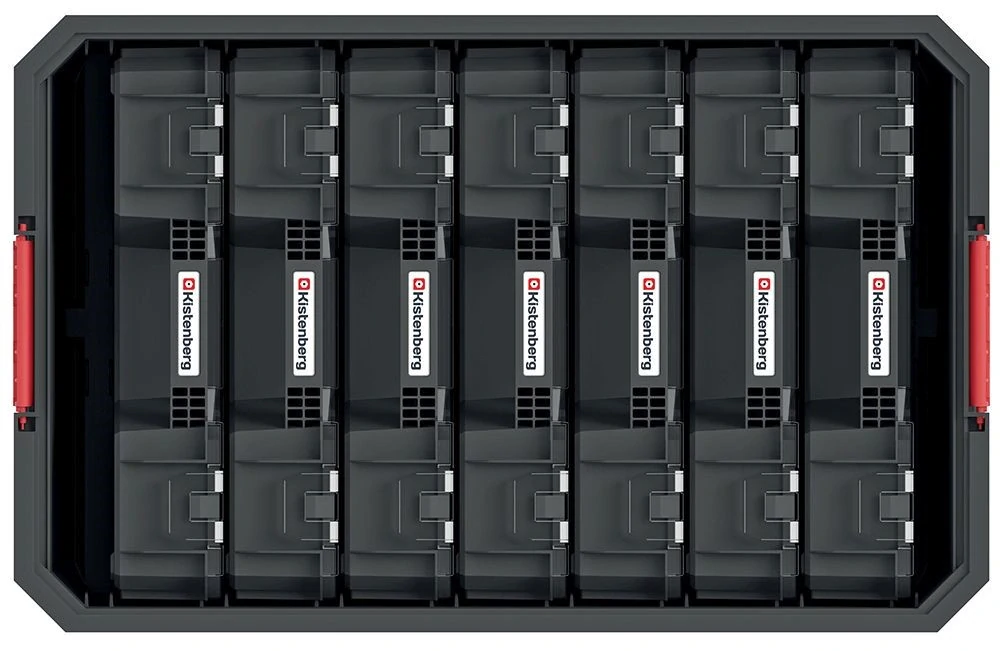 Modulární přepravní box se 7 organizéry MODULAR SOLUTION 520x329x210 mm -barva: černá Kistenberg KMS553520R7-S411 0