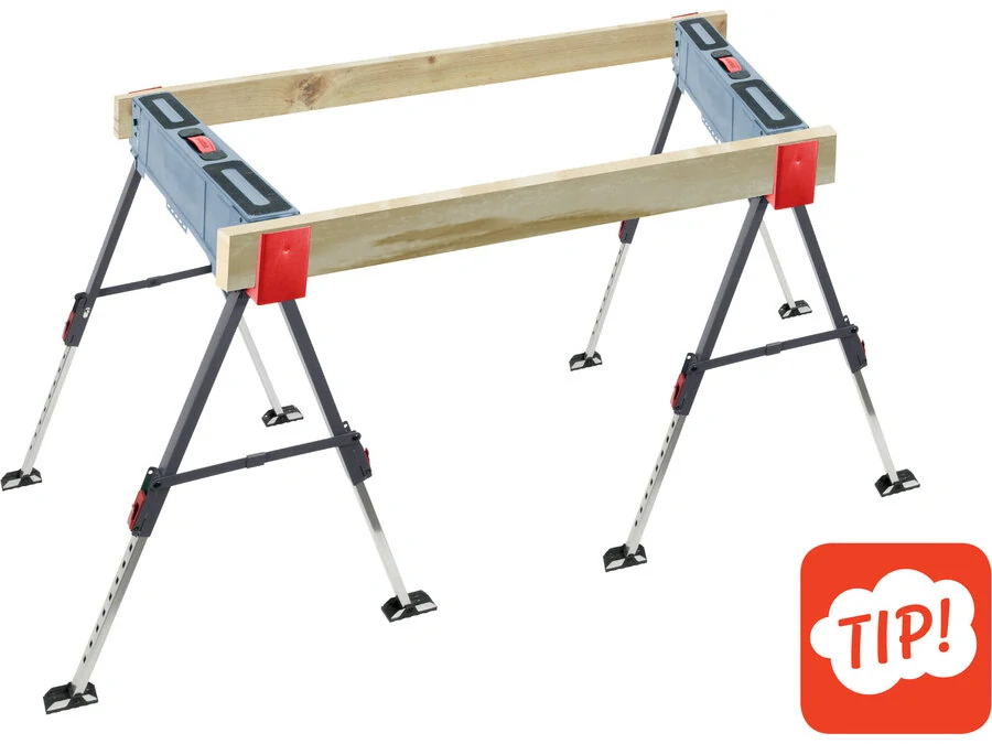 Stavební koza skládací EXTOL PREMIUM 8859999 – 550 kg, výška 60–85 cm, 1 ks