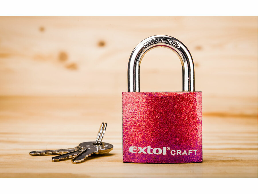 Zámek visací litinový barevný 32mm EXTOL CRAFT 77010
