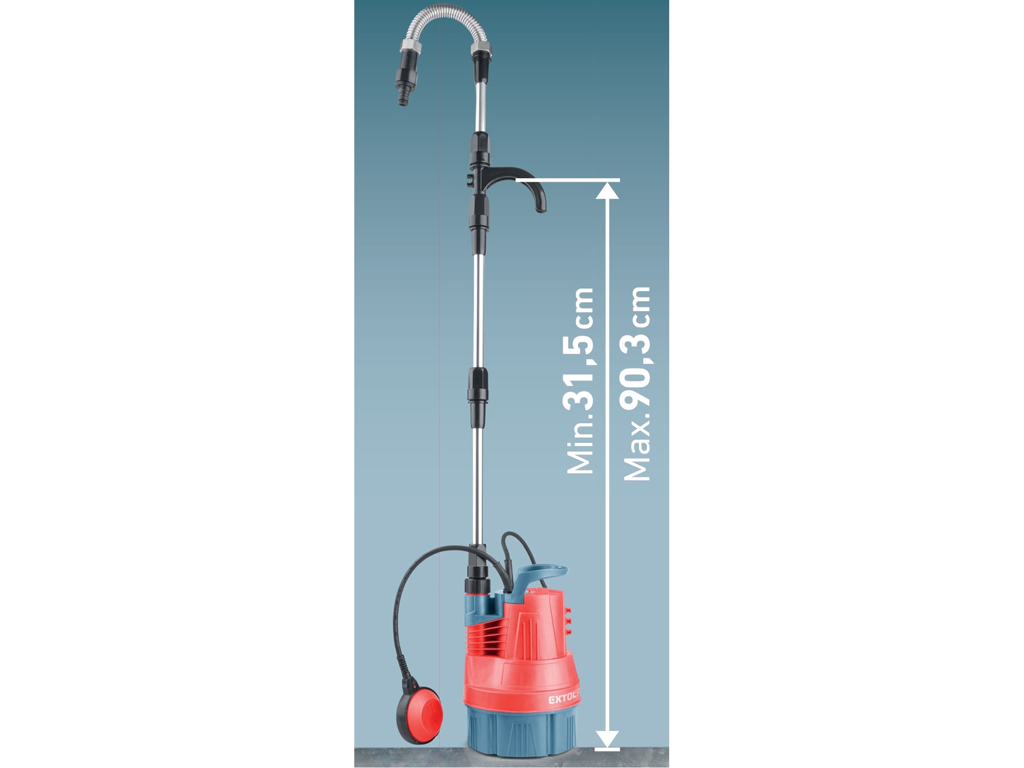 Čerpadlo ponorné do sudu, 350W, 5000l/h EXTOL PREMIUM 8895015