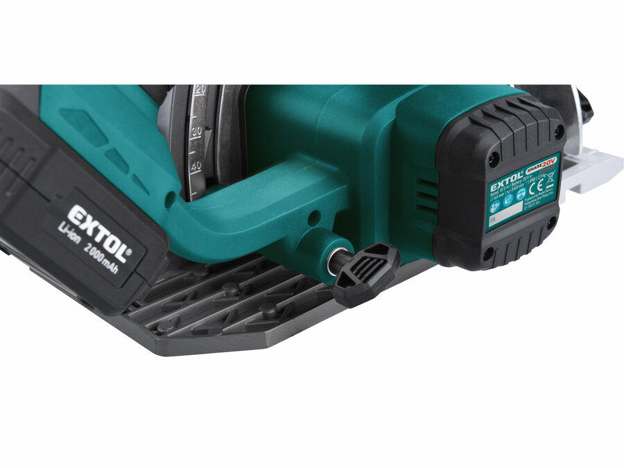 Pila kotoučová aku SHARE20V 165mm BRUSHLESS 20V Li-ion 2000mAh EXTOL INDUSTRIAL 8791822