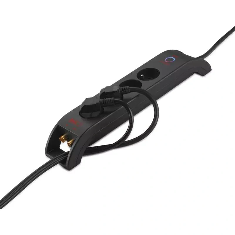 Přepěťová ochrana 1800J 4 zásuvky, 2m, černá EMOS P54022