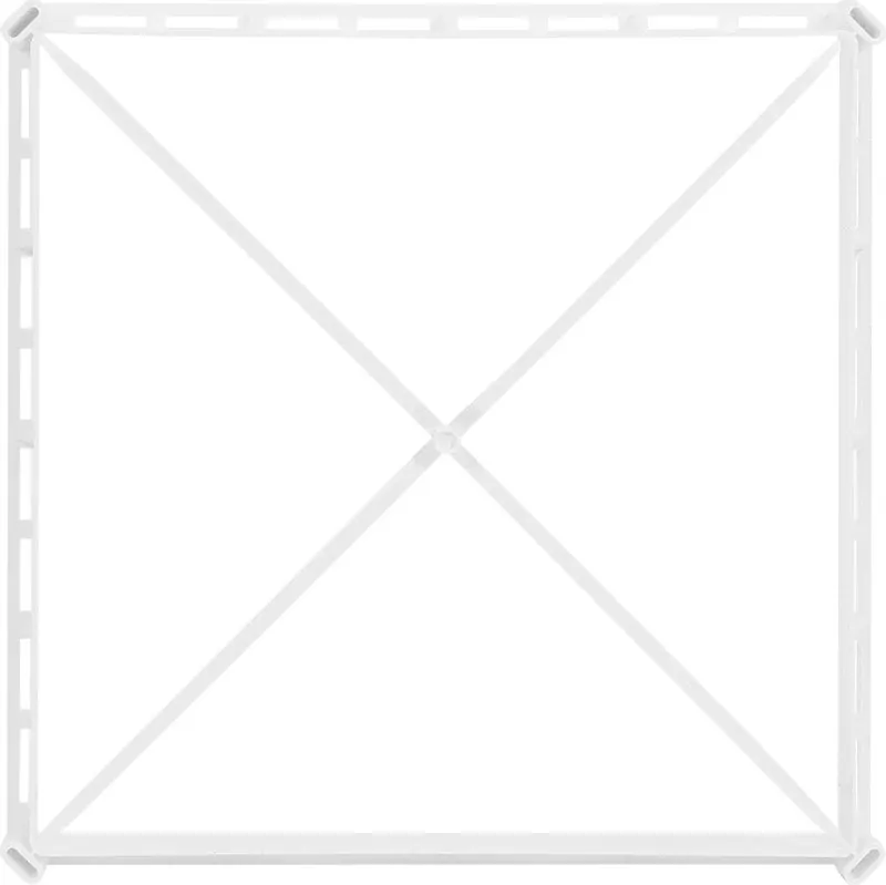 HACO Mřížka 300x300mm větrací s rámečkem a síťovinou bílá 0217