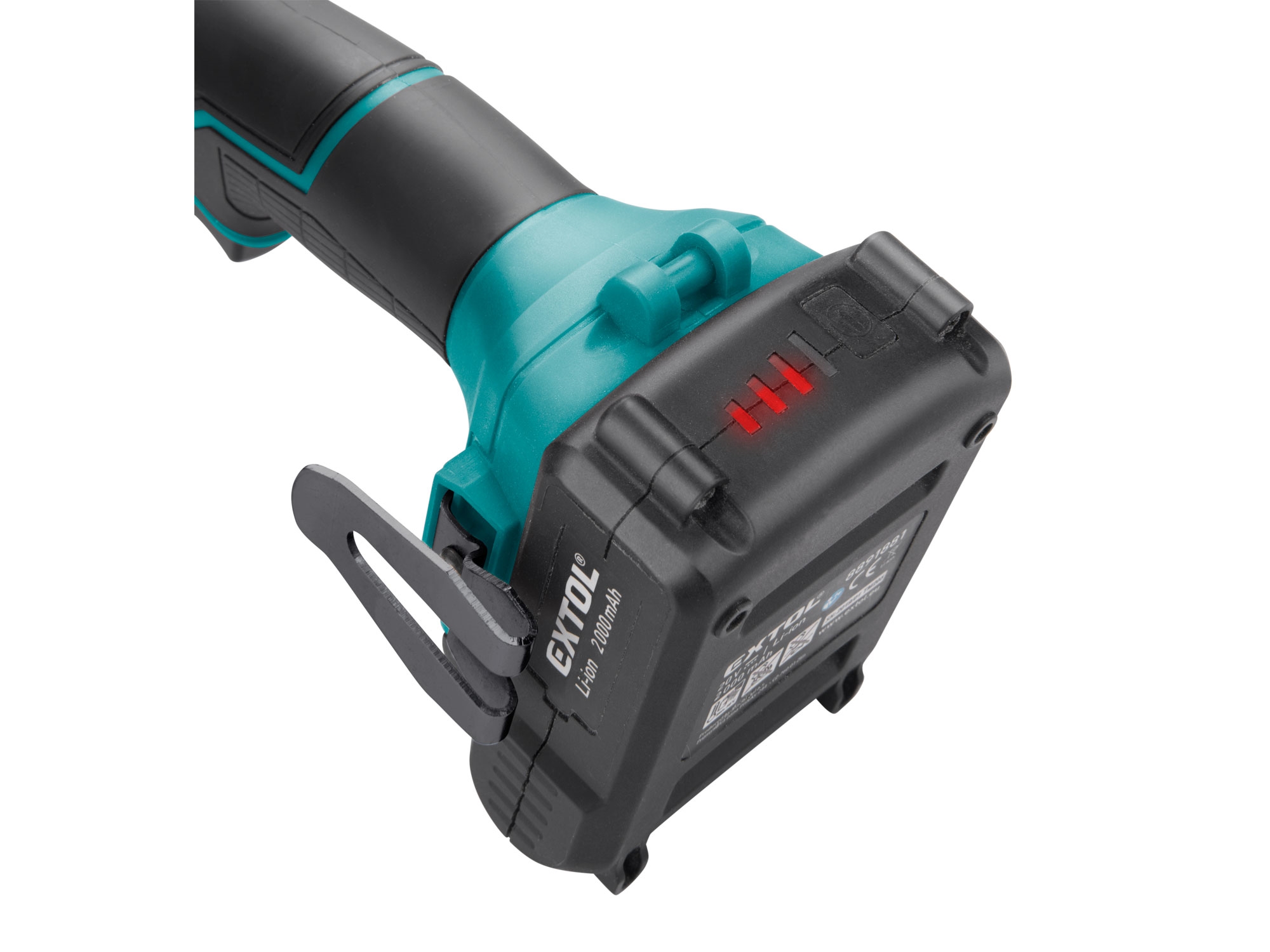 Vrtací šroubovák aku s příklepem SHARE20V BRUSHLESS 20V Li-ion 2000mAh EXTOL INDUSTRIAL 8791802