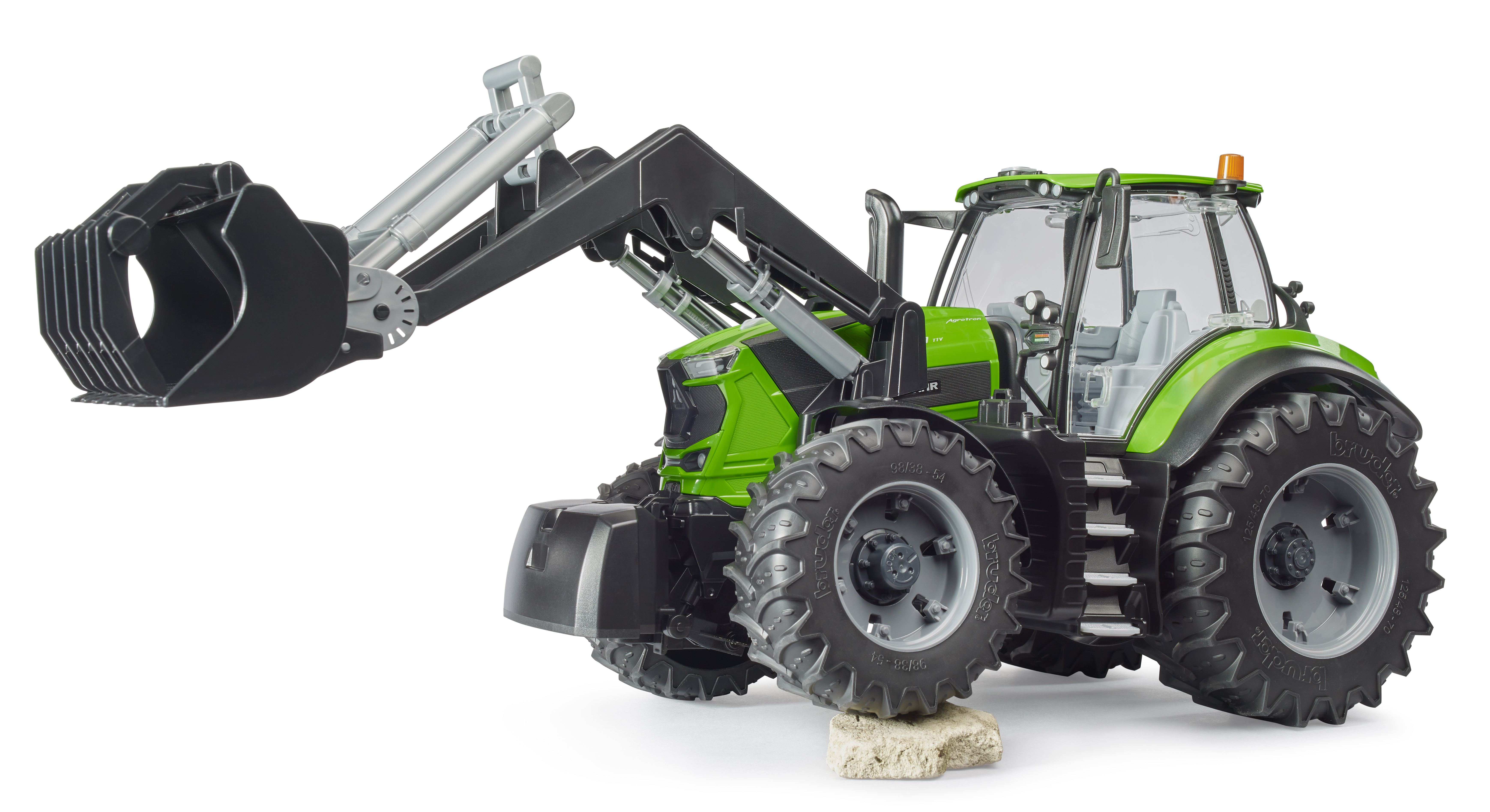 BRUDER 3161 Traktor Deutz-Fahr 8280 TTV s čelním nakladačem