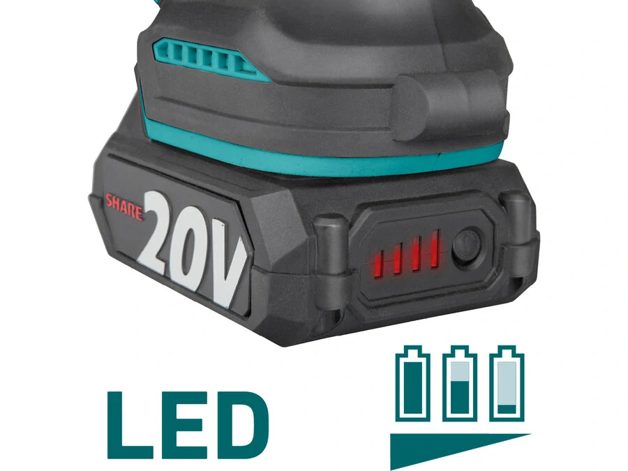 Pila řetězová aku jednoruční SHARE20V, 13cm V Li-ion, 2Ah EXTOL INDUSTRIAL