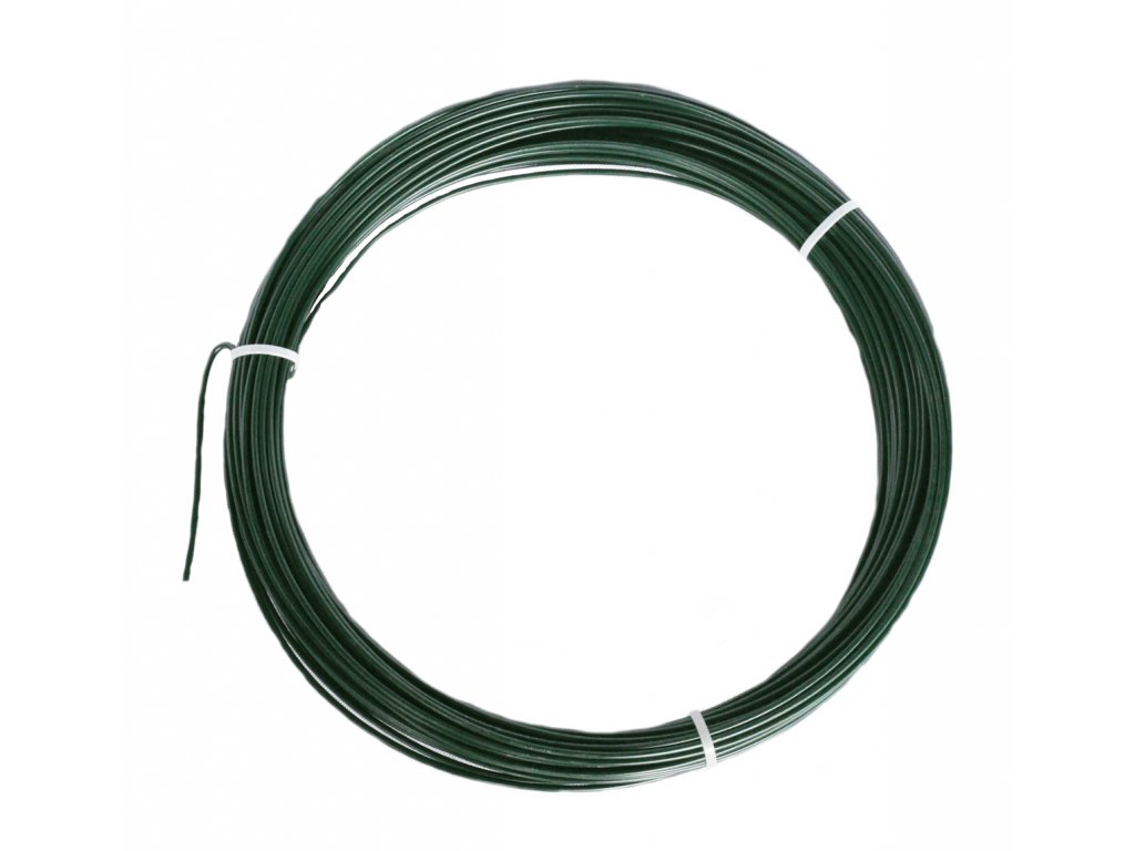 Drát napínací 52m PVC zelený