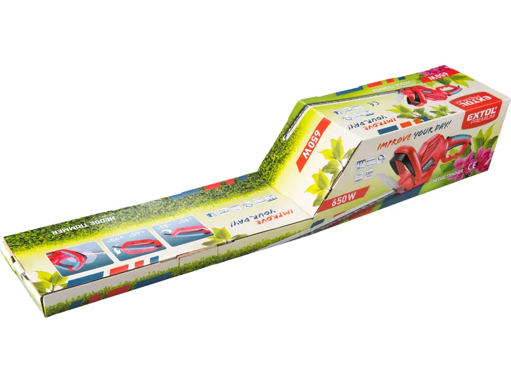 Nůžky na živý plot s otočnou rukojetí, 650W, 55cm EXTOL PREMIUM
