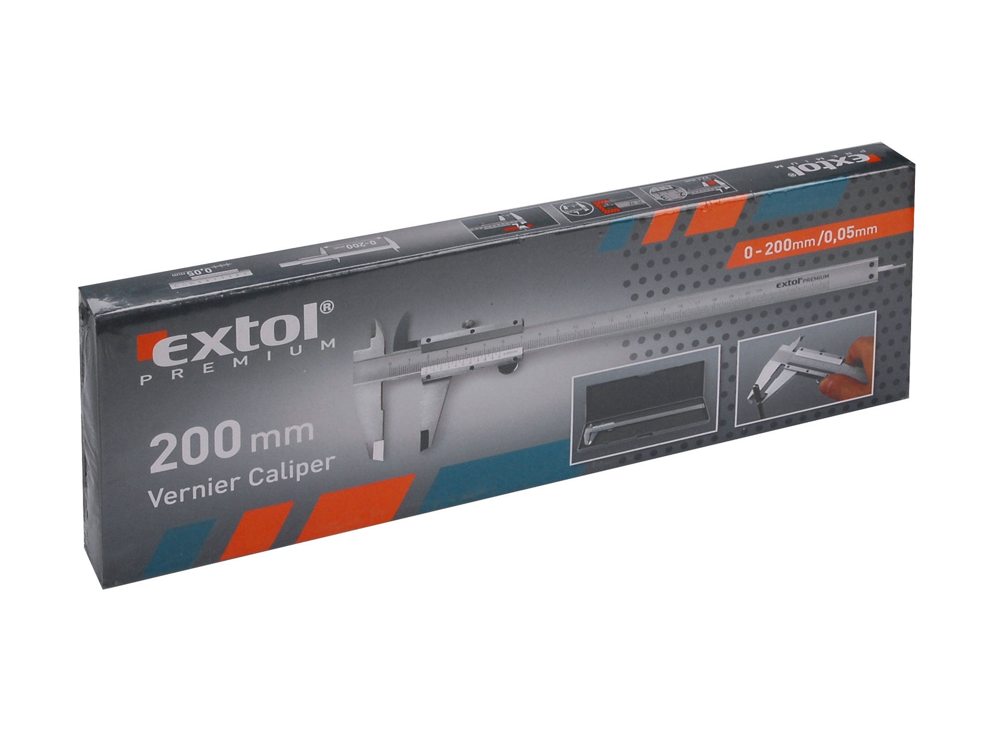 Měřítko posuvné kovové, 0-200mm EXTOL PREMIUM 3422