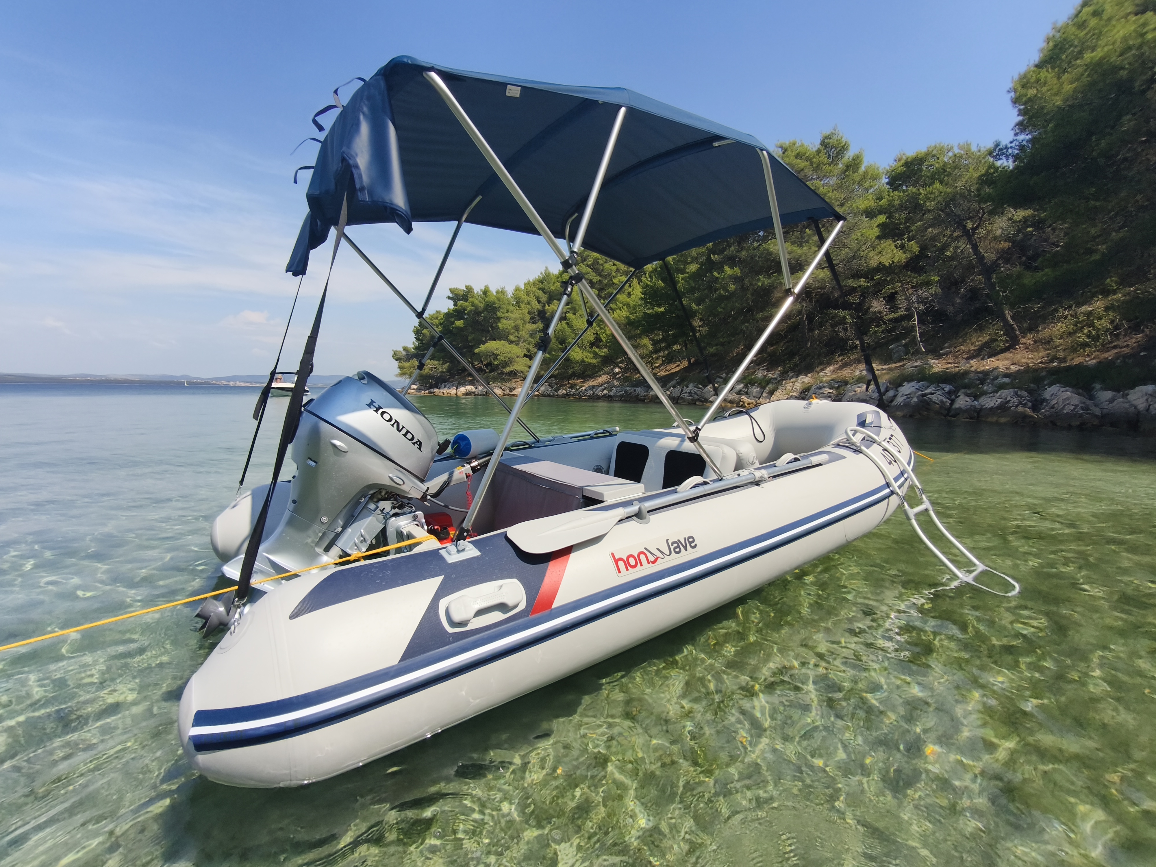 Honda Marine HonWave T 40 AE3 LG Nafukovací člun + lodní motor BF 20 D3 SHU AKCE